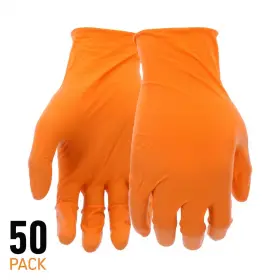 711182017334 GRIPPAZ Mil Nitrile Disposable Gloves Gri