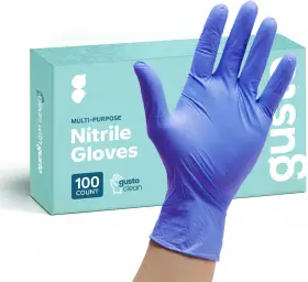 744759659316 GUSTO Nitrile Disposable Gloves Mil Latex Powder