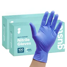 810085790532 GUSTO Nitrile Disposable Gloves Mil Xlarge