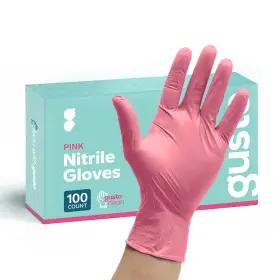 CP-PNG-M100 GUSTO Pink Nitrile Disposable Gloves Latex