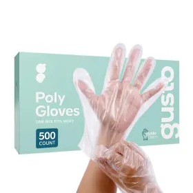 HU-XI-32 GUSTO Disposable Poly Gloves Cooking Food Servi