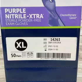 14263 HALYARD Nitrile Sterile Powder Exam Gloves #3