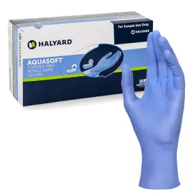43933-BX HALYARD Aquasoft Nitrile Exam Gloves Nonsterile Mil