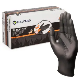 44758 HALYARD Fire Powder Nitrile Exam Gloves Oran
