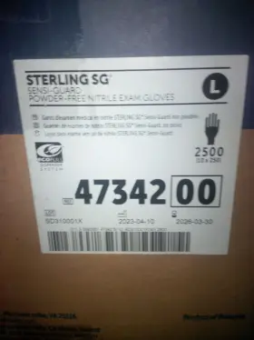 47342 HALYARD Sky Breeze Powder Nitrile Exam Gloves Box #3