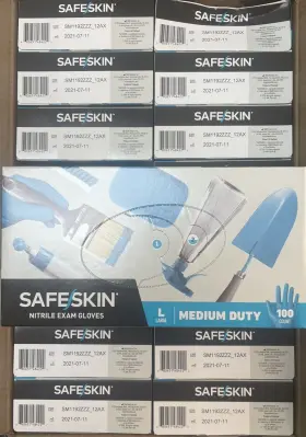 48422 HALYARD Safeskin Nitrile Exam Gloves Medical Dental #3