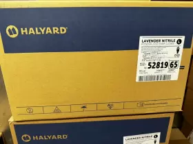 52819 HALYARD Lavender Nitrile Powder Exam Gloves