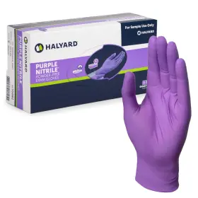 55080-BX HALYARD Nitrile Gloves Powder Disposable Medical