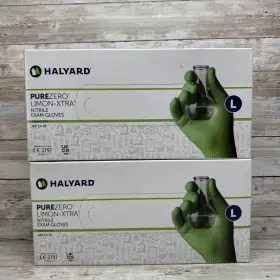 LFS321LG HALYARD Purezero Limon Nitrile Exam Gloves