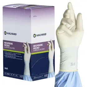 SGL85065 HALYARD Micro Surgical Gloves Sterile Wrapped Pow