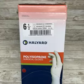 SGL95065 HALYARD Box Polyisoprene Surgical Gloves