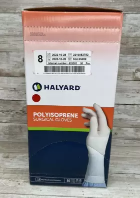 SGL95080 HALYARD Box Polyisoprene Surgical Gloves