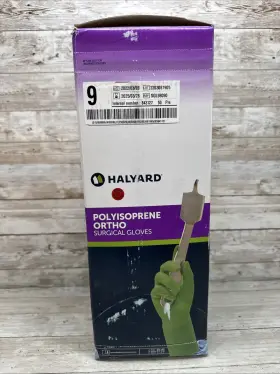 SGL98090 HALYARD Polyisoprene Ortho Surgical Gloves Box
