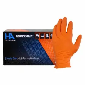 GDNT107OR HAND ARMOR GEOTEX GRIP Mil Nitrile Disposable Glove
