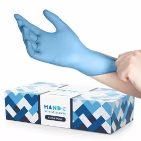 810068980004 HAND-E TOUCH Nitrile Disposable Gloves Latex Gl