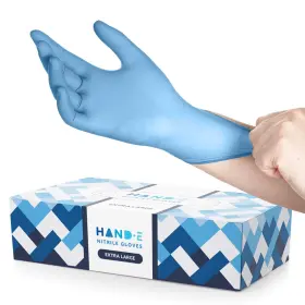 HND-NIT-100-BL-XL-1PK HAND-E TOUCH Nitrile Disposable Gloves