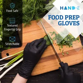 810068988239 HAND-E TOUCH Nitrile Disposable Gloves Bbq Hair #3