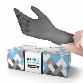 810068989755 HAND-E TOUCH Disposable Nitrile Gloves Latex Med
