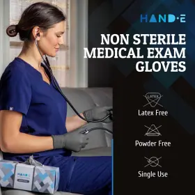 840308707498 HAND-E TOUCH Disposable Nitrile Gloves Latex #2