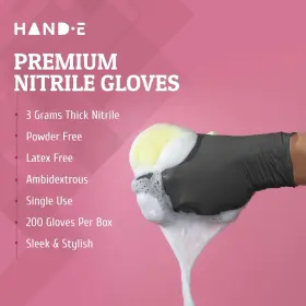 840308707498 HAND-E TOUCH Disposable Nitrile Gloves Latex #3