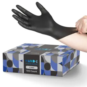HND-82718 HAND-E TOUCH Nitrile Disposable Gloves Powder Latex