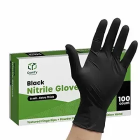 810085791218 HANDS DIY Disposable Nitrile Chemical Gloves Mil