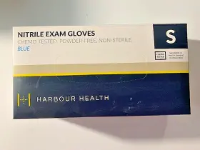 AN3BB-108 HARBOUR HEALTH Box Nitrile Powder Exam Gloves
