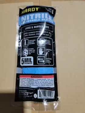 64419 HARDY Nitrile Mil Disposable Gloves Powder #2