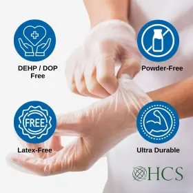 810132040184 HCS MEDICAL SOLUTIONS Gloves Disposable Latex #2