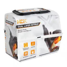 313057426496 HDX Disposable Nitrile Gloves Convenient Pop Go