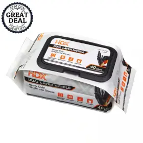 313096316352 HDX Pop Go Disposable Nitrile Gloves