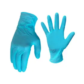 313112176199 HDX Mil Disposable Nitrile Gloves Powder Tear