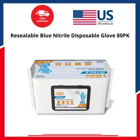 80PP602E HDX Resealable Nitrile Disposable Glove