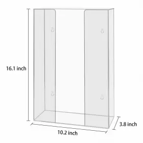 712317248548 HIIMIEI Acrylic Glove Dispenser Wall Mount Rack #3