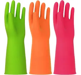 GLOVES084 HINSOCHA Nitrile Dishwashing Gloves Latex