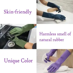 809763401701 HOMSSEM Dishwashing Gloves Dish Rubber Cleaning #2