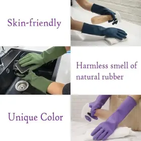 809763403903 HOMSSEM Dishwashing Gloves Dish Rubber Cleaning #2