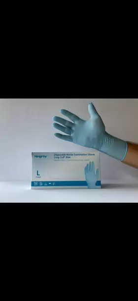 ASTM6978 HONGRAY Nitrile Examination Gloves Cuff #3