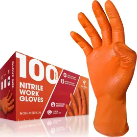 HW004NT22M HORUS WORKS Nitrile Disposable Gloves Mechanic