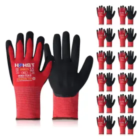 B09TDXM7G4 HPHST Nitrile Gloves Foam Spandex Liner