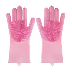 797444571721 HUAYINGMEI Magic Gloves Dishwashing Pink