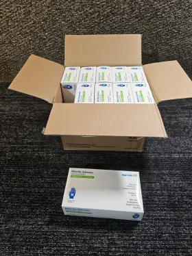 091128768163 HUAYUAN Disposable Nitrile Exam Gloves Powder