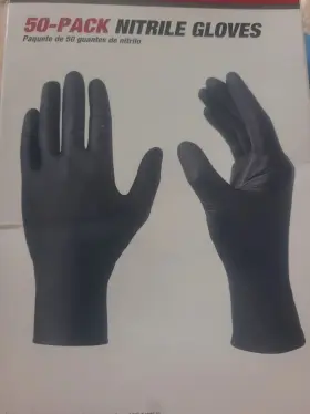 WM-16050 HYPER TOUGH Pack Disposable Nitrile Gloves