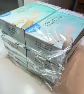 161200 IHC Exam Gloves Powder Synthetic Latex