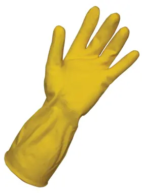 729661113453 IMPACT Flock Latex Gloves Embossed Grip