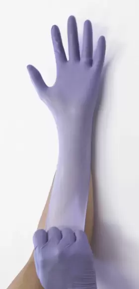 609015551295 INFI-TOUCH Disposable Gloves Steel Nitrile Len #3