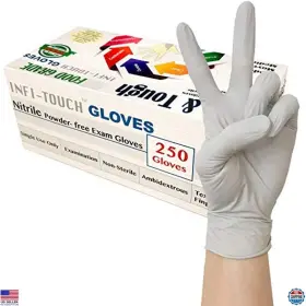 B07KJWDCMV INFI-TOUCH Disposable Nitrile Gloves Food Safe