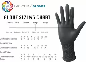 BLK12-50PK INFI-TOUCH Latex Disposable Gloves #3
