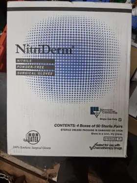 135260 INNOVATIVE HEALTHCARE Nitriderm Nitrile Gloves Sterile
