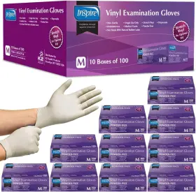 Inssvgpf-m INSPIRE Medical Gloves Exam Powder Stretch